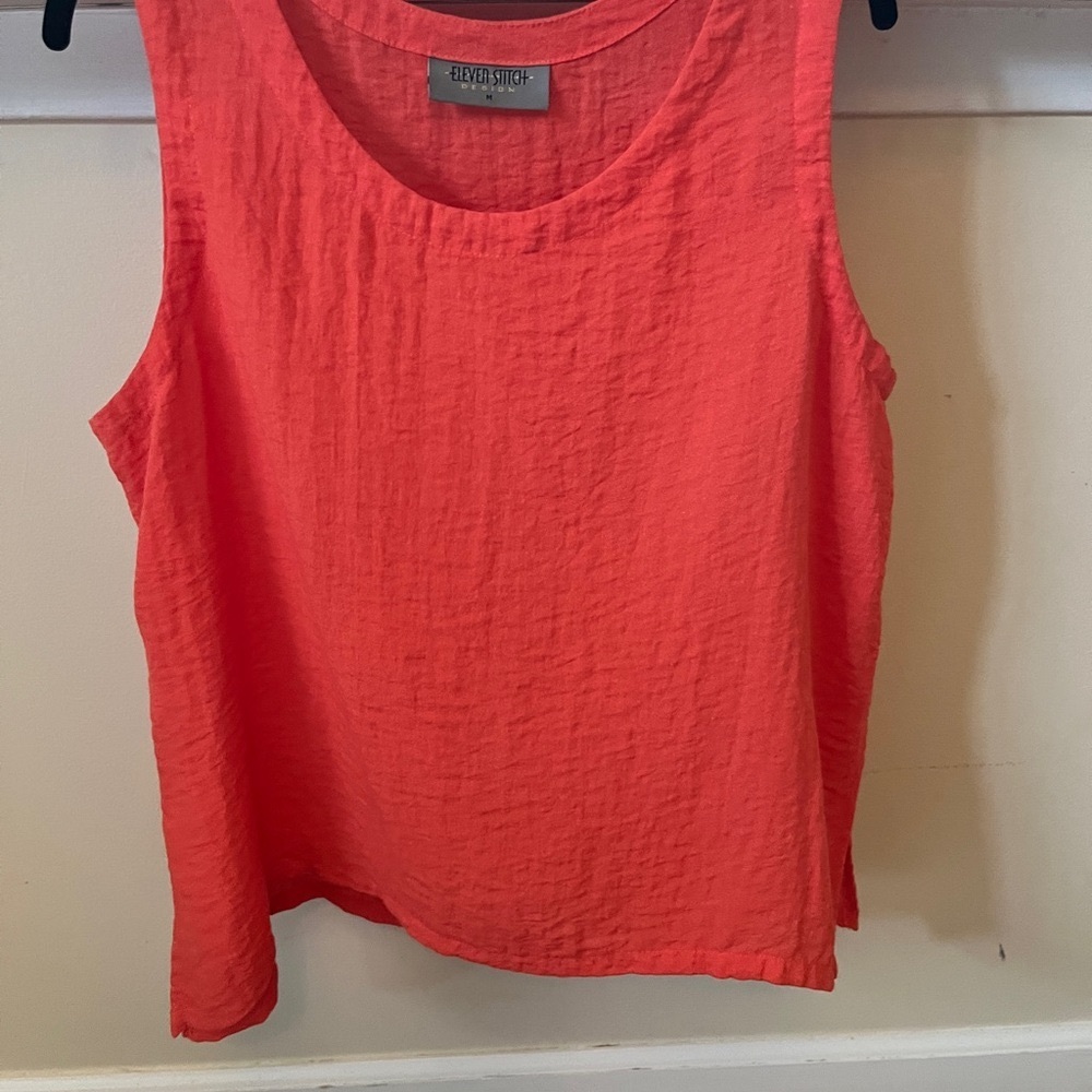 Eleven Stitch Design Gail’s Orange Tank Top